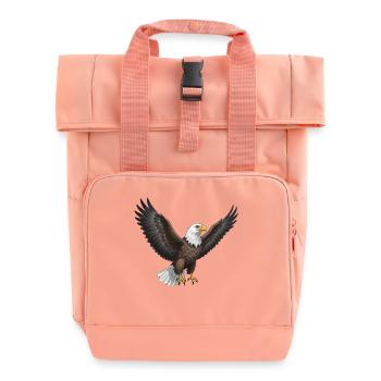 Aigle de Virginie Oiseau de proie Oiseau de proie - Sac à dos Roll Top à deux anses - rose liberty - Devant