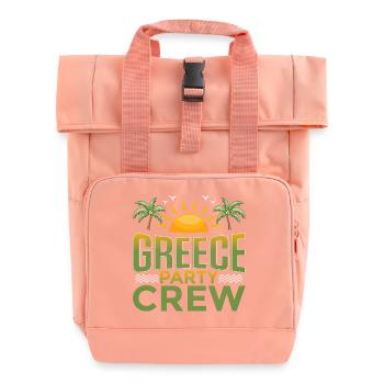 Équipe du parti grec - Sac à dos Roll Top à deux anses - rose liberty - Devant