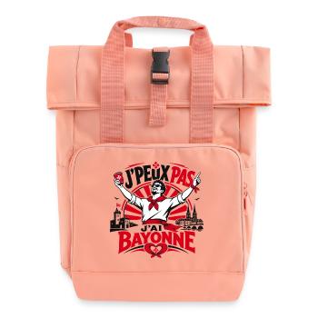 J'Peux Pas J'Ai Bayonne Fêtes Basques - Sac à dos Roll Top à deux anses - rose liberty - Devant