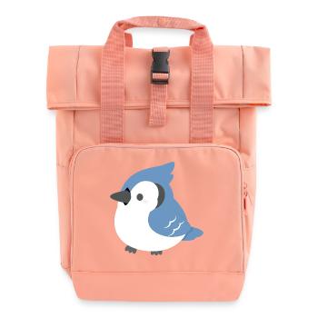 Blue Jay Chick Cartoon - Rolltop Rucksack mit zwei Griffen - Chintzrosa - Vorne