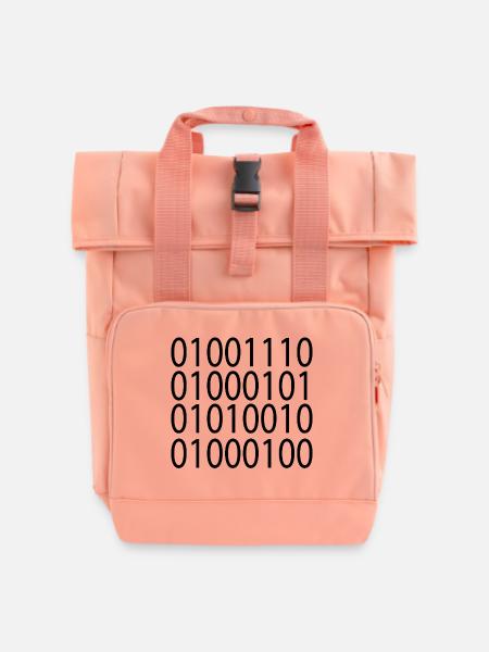 Nerd - Rolltop Rucksack mit zwei Griffen - Chintzrosa