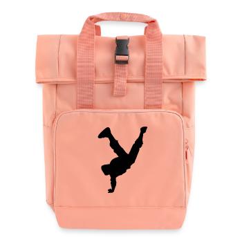 Breakdance - Rolltop Rucksack mit zwei Griffen - Chintzrosa - Vorne