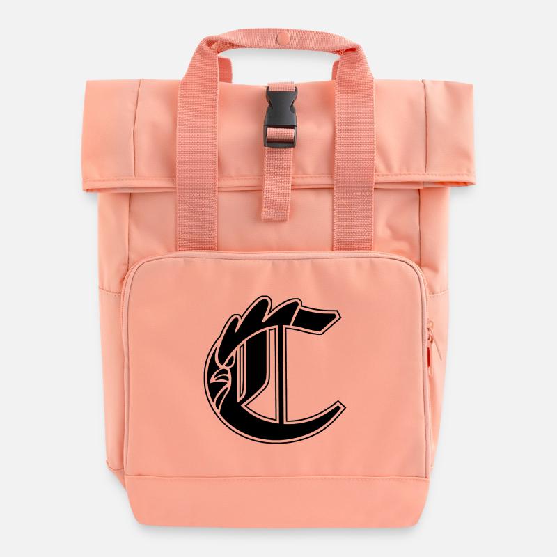 C Monogramm II - Rolltop Rucksack mit zwei Griffen - Chintzrosa