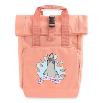 Hug me, Beautiful | Animal Fashion - Rolltop Rucksack mit zwei Griffen - Chintzrosa - Vorne