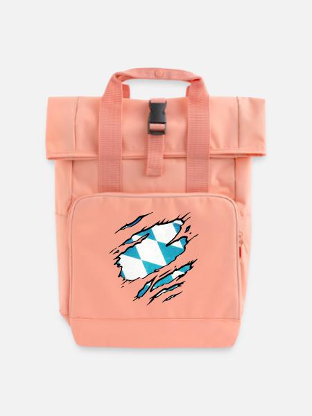 Bayern - Rolltop Rucksack mit zwei Griffen - Chintzrosa