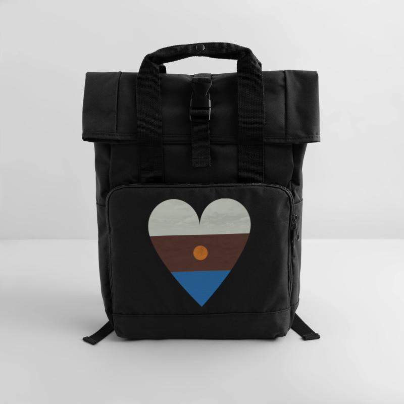 4 elements Roll Top Backpack with Two Handles