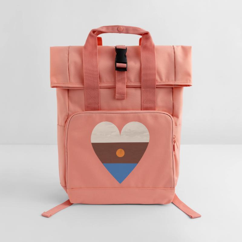 4 elements Roll Top Backpack with Two Handles
