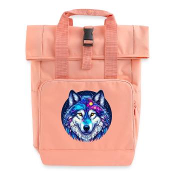 Loup - Sac à dos Roll Top à deux anses - rose liberty - Devant
