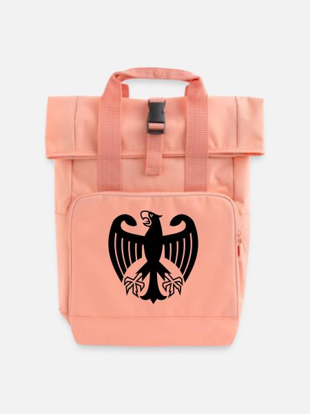 Deutschland Adler - Rolltop Rucksack mit zwei Griffen - Chintzrosa