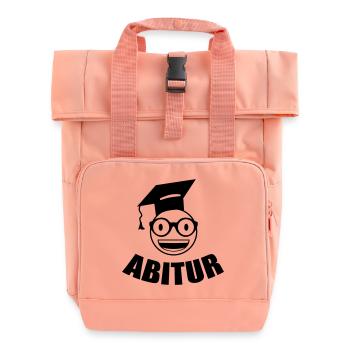Nerd Student Abitur - Rolltop Rucksack mit zwei Griffen - Chintzrosa - Vorne