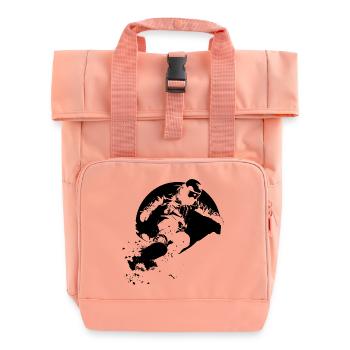 Snowboarder - Rolltop Rucksack mit zwei Griffen - Chintzrosa - Vorne