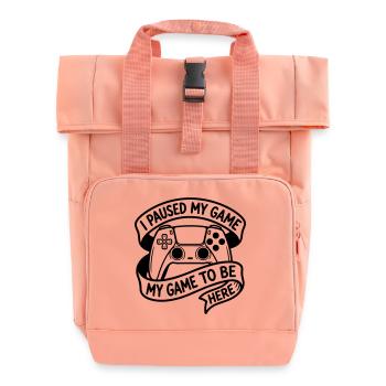 Gaming - Rolltop Rucksack mit zwei Griffen - Chintzrosa - Vorne