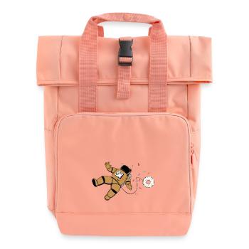 Astronautnut - Roll Top Backpack with Two Handles - chintz rose - Front