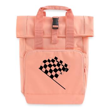 dragster racer automotive car automobil rennwagen7 - Rolltop Rucksack mit zwei Griffen - Chintzrosa - Vorne