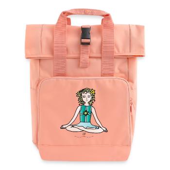 Die Hüterin der Kinder -Yoga -Die Hüter von Orbis - Rolltop Rucksack mit zwei Griffen - Chintzrosa - Vorne