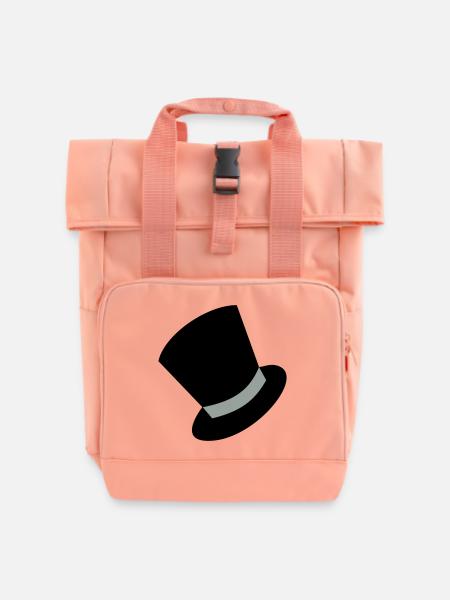 zylinder - Rolltop Rucksack mit zwei Griffen - Chintzrosa