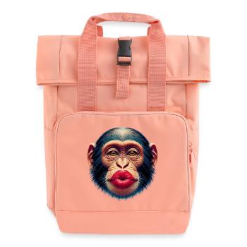 Baiser de singe - Sac à dos Roll Top à deux anses - rose liberty - Devant