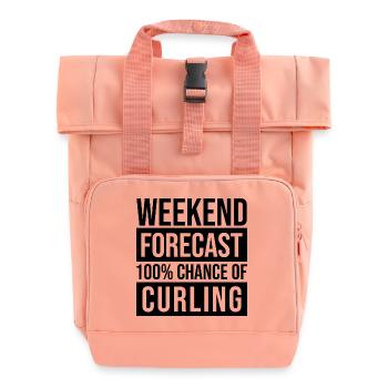 Curling - Rolltop Rucksack mit zwei Griffen - Chintzrosa - Vorne