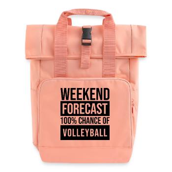 volley-ball - Sac à dos Roll Top à deux anses - rose liberty - Devant