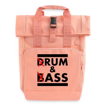 Drum and bass - rum and ass - Sac à dos Roll Top à deux anses - rose liberty - Devant