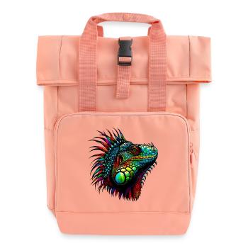 Leguan - Rolltop Rucksack mit zwei Griffen - Chintzrosa - Vorne