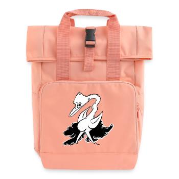 Animal menteur fantastique avec des attributs de vol - Sac à dos Roll Top à deux anses - rose liberty - Devant