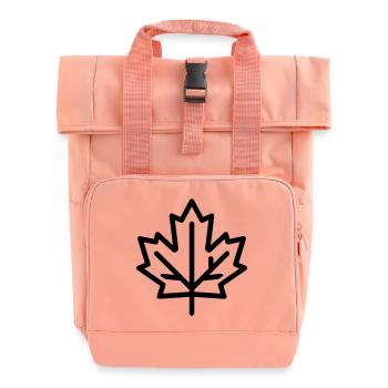Feuille d’Érable - Sac à dos Roll Top à deux anses - rose liberty - Devant