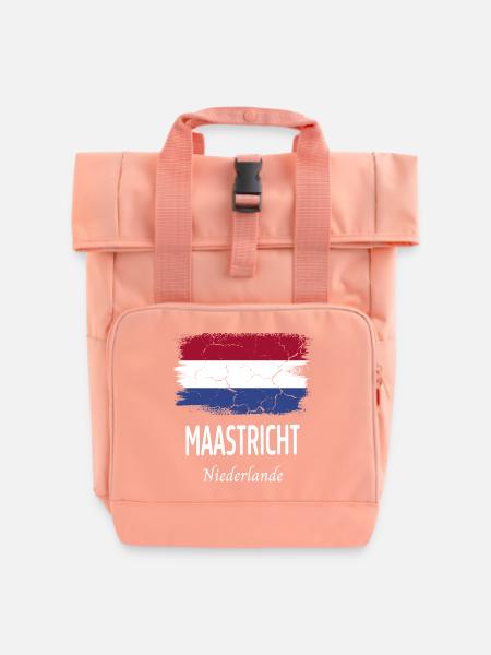 Maastricht - Rolltop Rucksack mit zwei Griffen - Chintzrosa