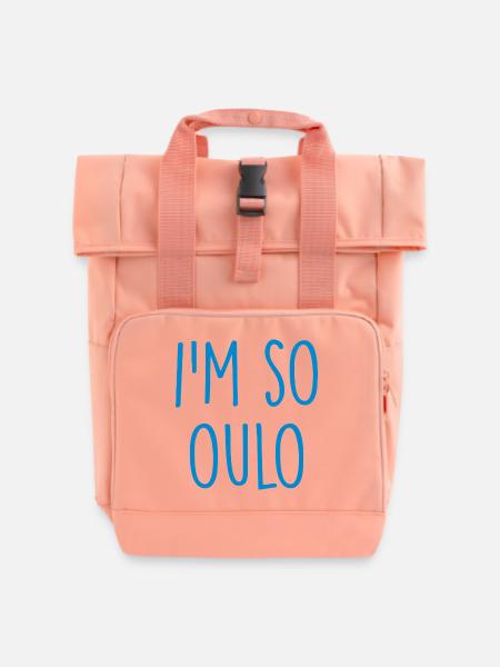 Oulo Suomi Finland - Rolltop Rucksack mit zwei Griffen - Chintzrosa