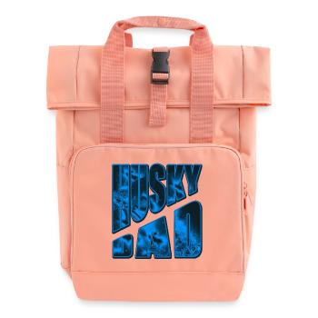 Husky Bad Neon Eisdesign - Rolltop Rucksack mit zwei Griffen - Chintzrosa - Vorne