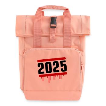2025 Jahr - Rolltop Rucksack mit zwei Griffen - Chintzrosa - Vorne