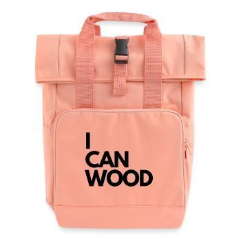 I CAN WOOD - Rolltop Rucksack mit zwei Griffen - Chintzrosa - Vorne