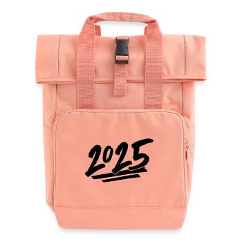2025 Jahr - Rolltop Rucksack mit zwei Griffen - Chintzrosa - Vorne