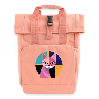 Forme d’art félin - Sac à dos Roll Top à deux anses - rose liberty - Devant
