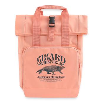 Jackson's Chamäleon Echsenflüsterer - Rolltop Rucksack mit zwei Griffen - Chintzrosa - Vorne