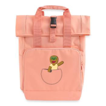 COOKIE IN POCKET - Roll Top Backpack with Two Handles - chintz rose - Front