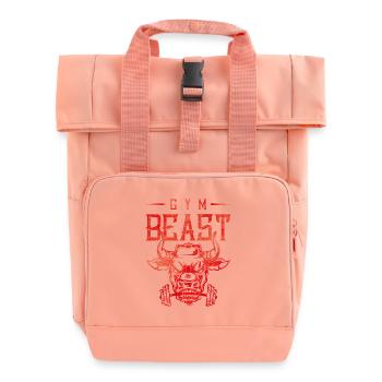 gym bête fitness - Sac à dos Roll Top à deux anses - rose liberty - Devant