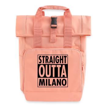 Straight Outta Milano - Roll Top Backpack with Two Handles - chintz rose - Front