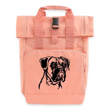 Tête de boxeur - Sac à dos Roll Top à deux anses - rose liberty - Devant