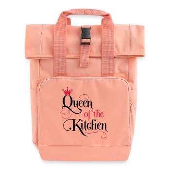 Kochschürze für Frauen - Rolltop Rucksack mit zwei Griffen - Chintzrosa - Vorne