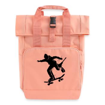 Skateboarder - Rolltop Rucksack mit zwei Griffen - Chintzrosa - Vorne