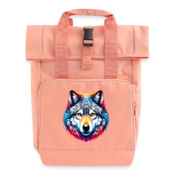 Wolf - Rolltop Rucksack mit zwei Griffen - Chintzrosa - Vorne