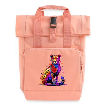 Gepard - Rolltop Rucksack mit zwei Griffen - Chintzrosa - Vorne