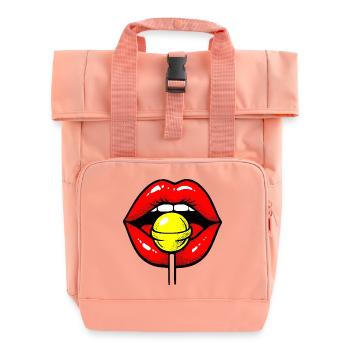 Sucette Lèvres - Sac à dos Roll Top à deux anses - rose liberty - Devant