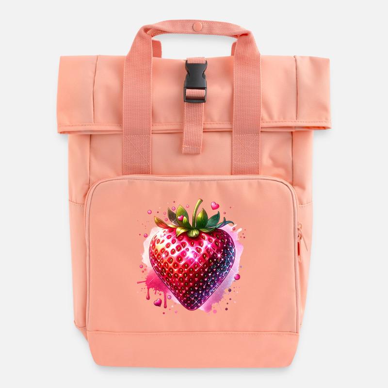Costume de carnaval Fraise - Sac à dos Roll Top à deux anses - rose liberty