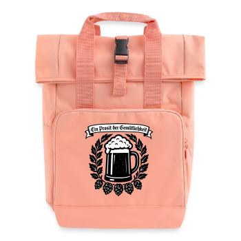 Ein Prosit der Gemütlichkeit - Roll Top Backpack with Two Handles - chintz rose - Front