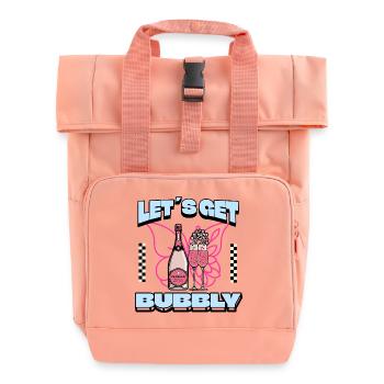 Let's Get Bubbly – Prosecco Spritz Vibes, Bachelor Party - Roll Top Backpack with Two Handles - chintz rose - Front