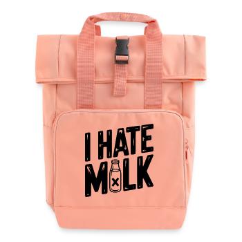Ich hasse Milch - Rolltop Rucksack mit zwei Griffen - Chintzrosa - Vorne