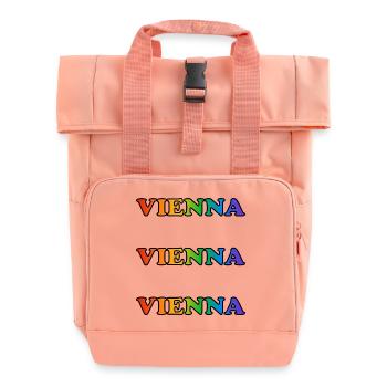 Vienna Rainbow Repeats - Sac à dos Roll Top à deux anses - rose liberty - Devant