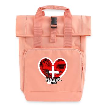 Basel 2025 ESC - Rolltop Rucksack mit zwei Griffen - Chintzrosa - Vorne